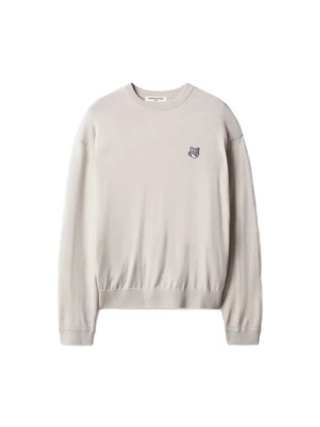 Sweter Maison Kitsune beżowy
