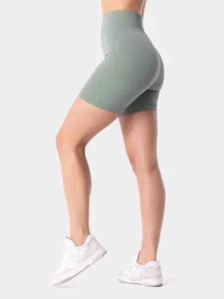 Szorty bezszwowe sportowe Carpatree Simply Seamless zielone
