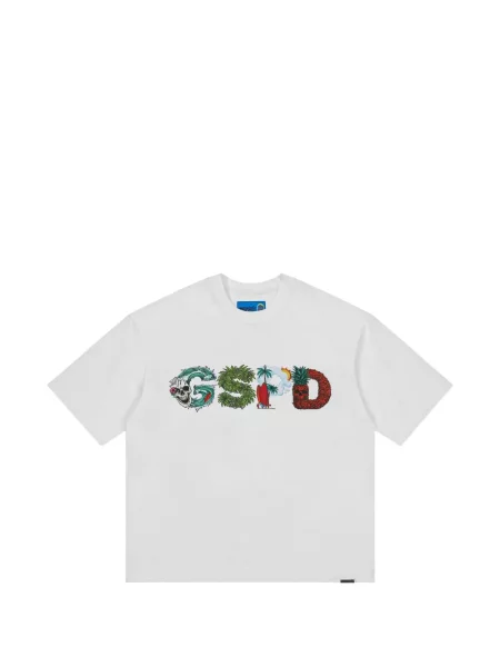 Tricou Godspeed cu imagine alb