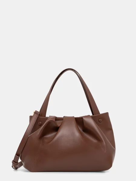 Themoire torebka Athena brązowa