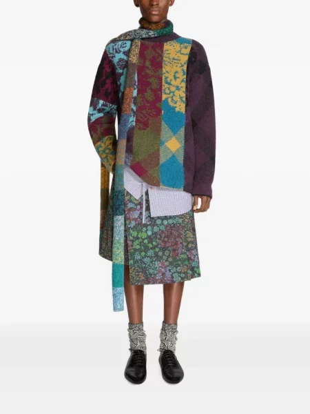 Pulover Dries Van Noten de lână violet