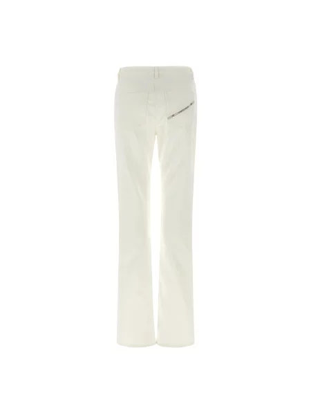 Skinny jeansy skinny Elisabetta Franchi białe