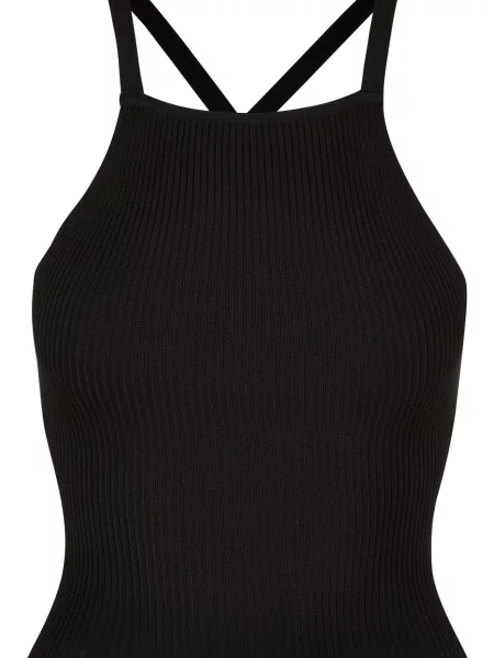 Urban Classics Top z naramnicami črna