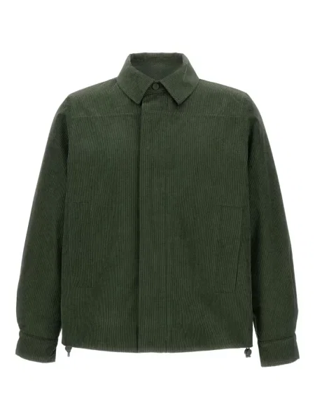 Geacă K-way de catifea cord verde