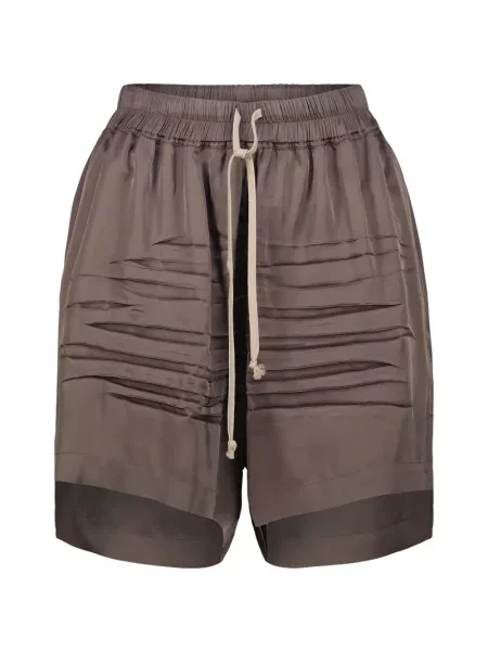 Pantaloni scurți Rick Owens cu cordon maro
