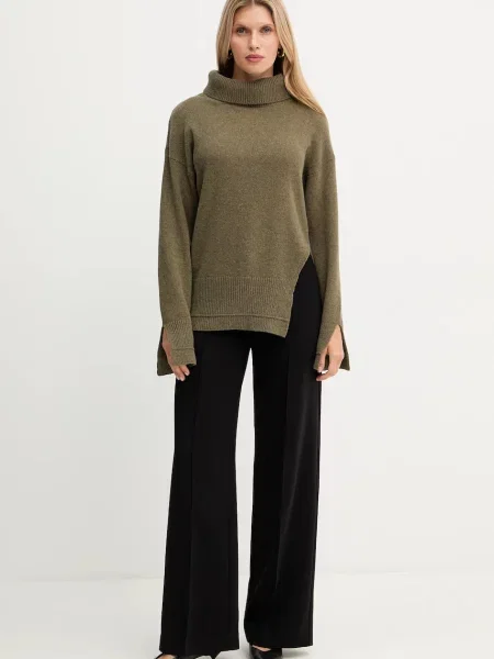 Светр із додаванням вовни Simona Corsellini легкий гольф зелений