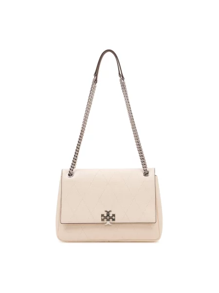 Torebka Tory Burch skórzana beżowa