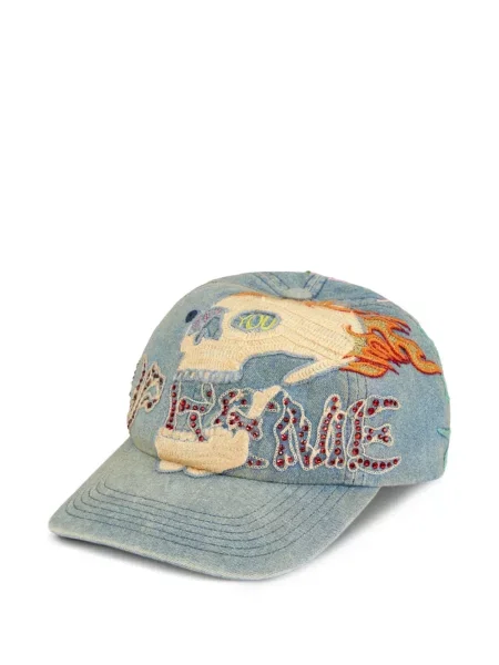 Șapcă Supreme cu broderie albastru