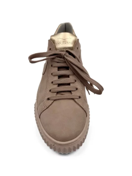 Sneakerși Voile Blanche din nubuc maro