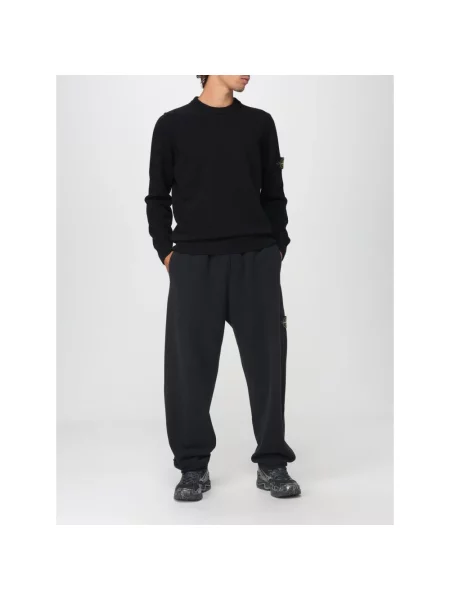 Sweter Stone Island z kamieniami czarny