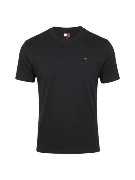 Tommy Jeans Tričko Tjm Reg Sflag Ss Tee Ext čierna