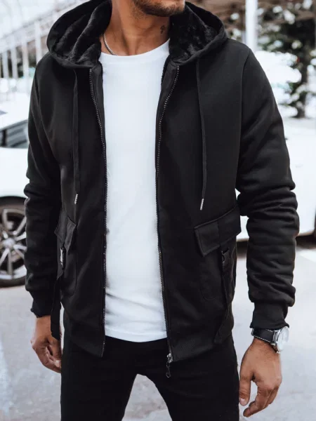 Ocieplana bluza rozpinana Dstreet czarna