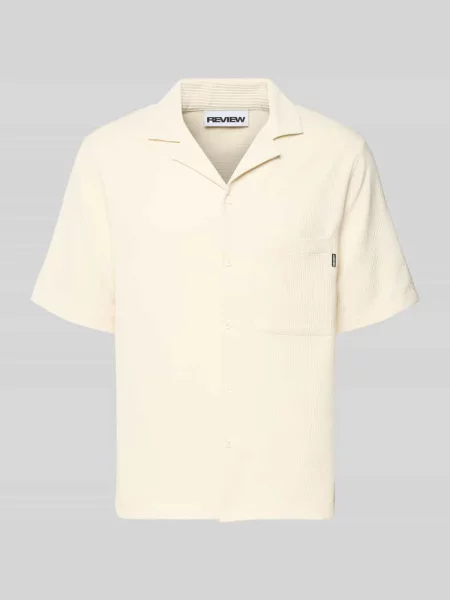 Koszula casualowa o pudełkowym kroju w plisowanej stylistyce Review