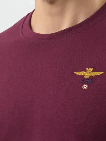Футболка Aeronautica Militare бордова