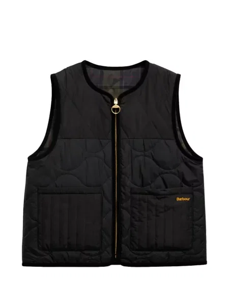 Matlasat vestă Barbour negru