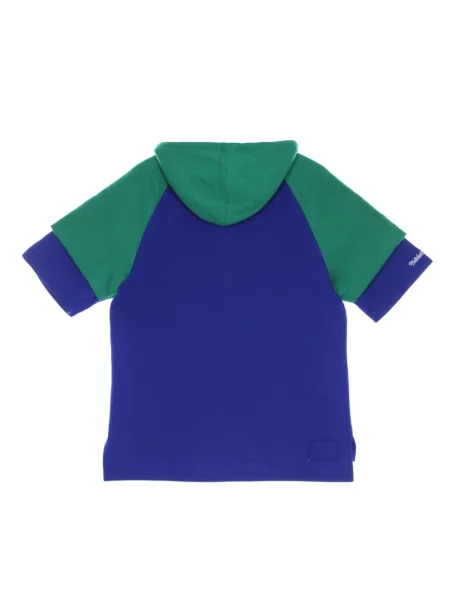 Bluza z kapturem Mitchell & Ness z kapturem niebieska