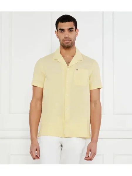 Tommy Jeans Cămașă | | cu adaos de in galben