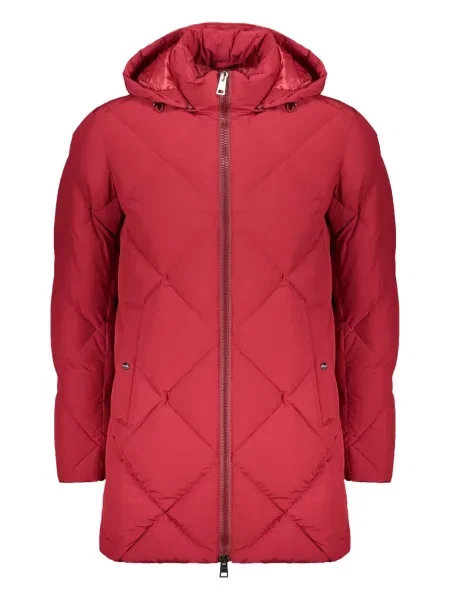 Palton Herno cu glugă roșu