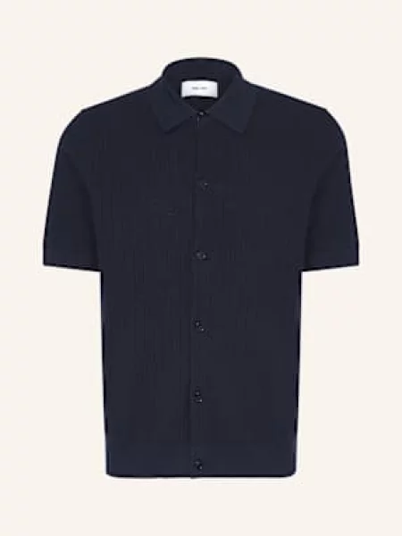 Koszula Z Dzianiny Nolan Comfort Fit blau granatowa