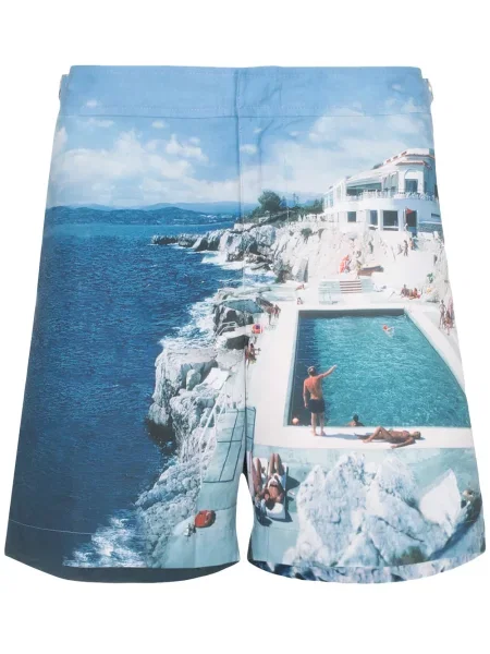 Slip de baie Orlebar Brown cu imagine albastru