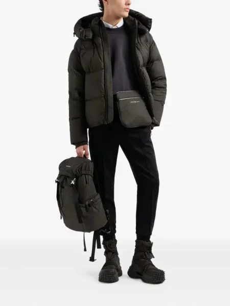 Hanorac crewneck Emporio Armani gri