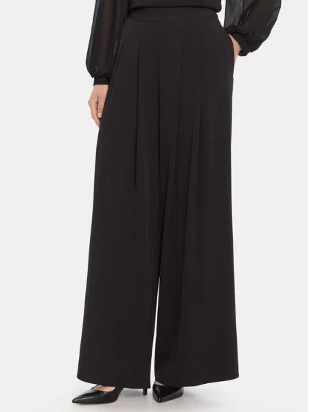 Rinascimento Панталони тип палацо Wide Leg черен