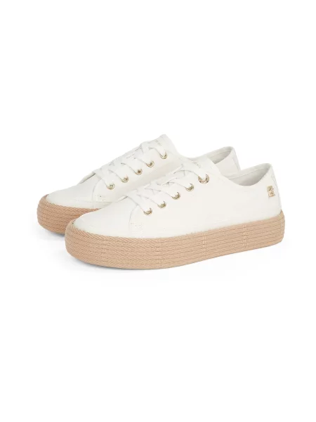Tommy Hilfiger Espadrilky Vulc Espadrille Sneaker biela