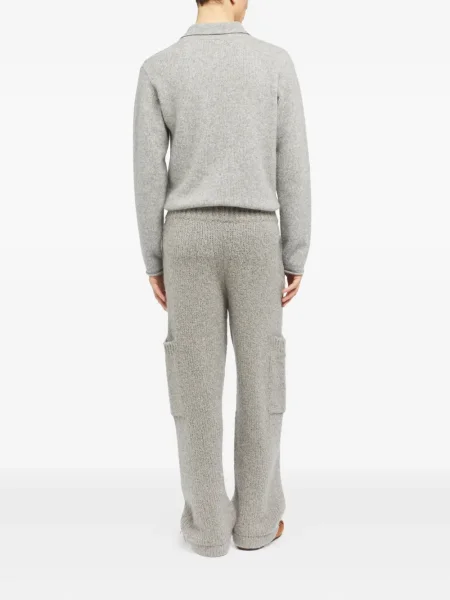 Pantaloni Alanui tricotate gri