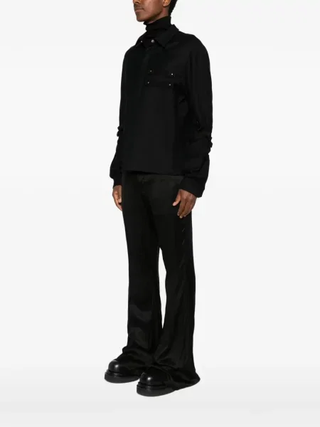 Geacă cămașă Rick Owens cu bretele negru