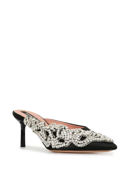 Papuci tip mules Rochas negru