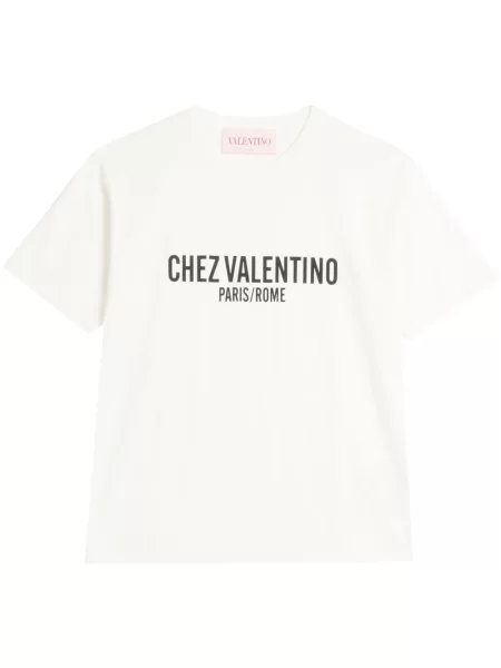 Tricou Valentino Garavani cu imagine alb
