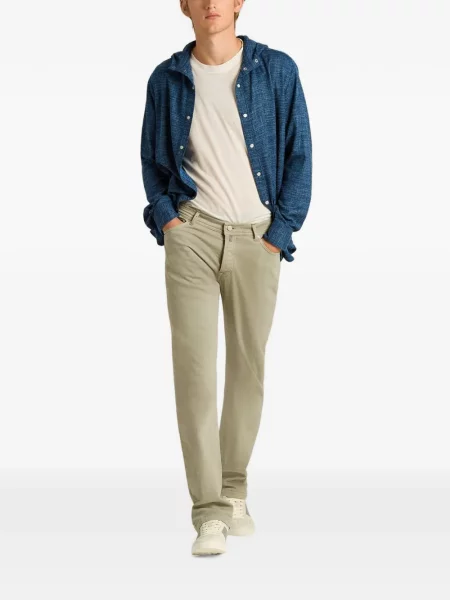 Blugi Kiton cu 5 buzunare stretch gri