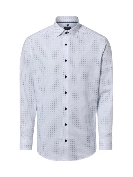 OLYMP Luxor modern Fit Koszula Mężczyźni Modern Fit biały|niebieski 39 biała