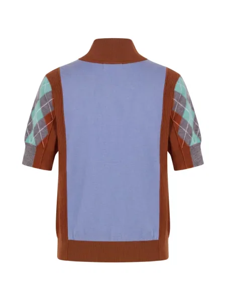 Scurt pulover Zankov cu model argyle verde