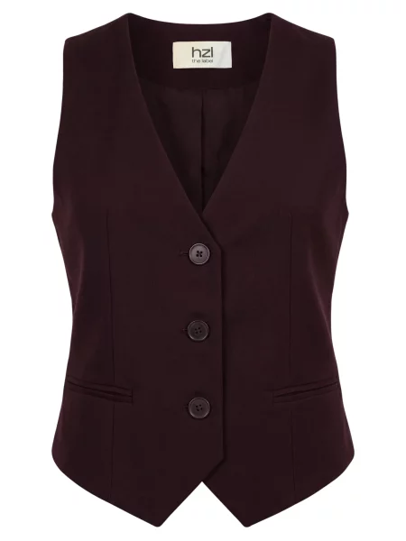 Hzl the label Vestă de costum burgundy roșu