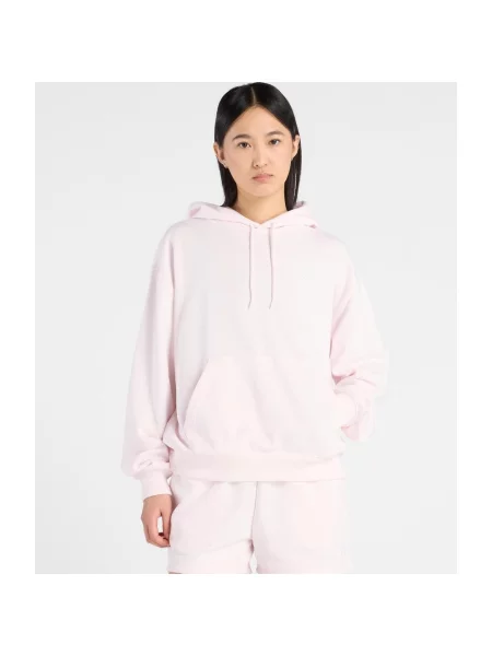 Bluza z kapturem New Balance Sport Essentials French Terry jasnoróżowa XS różowa