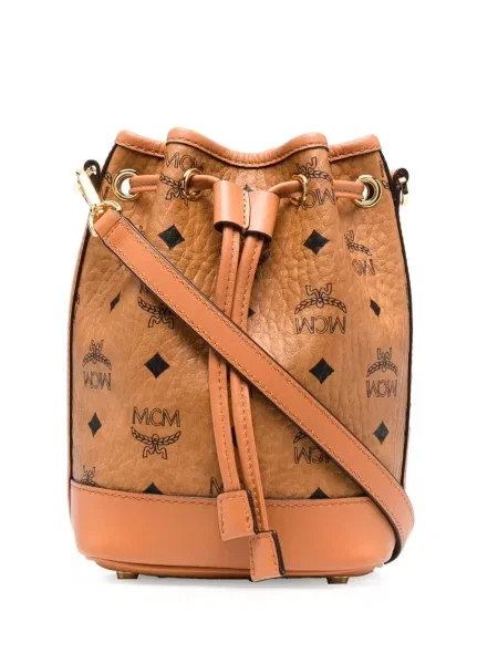Mini bucket kabelka Mcm hnědá