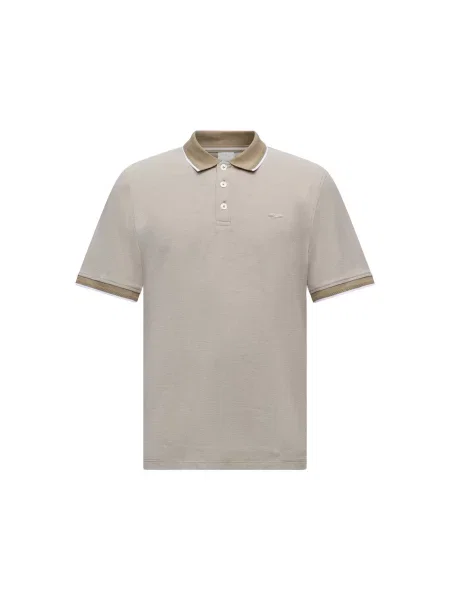 JACK & JONES Tricou JPRBLUALVES maro cappuccino / maro deschis alb