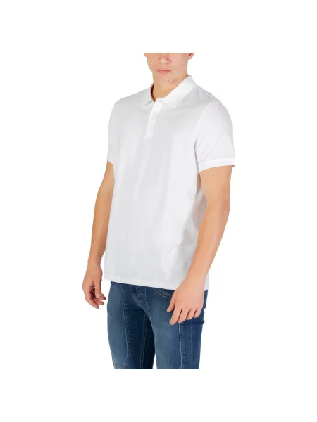 Klasična polo majica Calvin Klein Jeans bijela