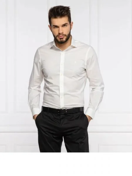 POLO RALPH LAUREN Cămașă | Custom fit alb