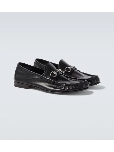 Pantofi loafer Gucci din piele negru