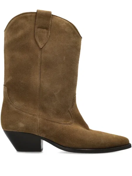 Botine Isabel Marant cu vârf ascuţit verde