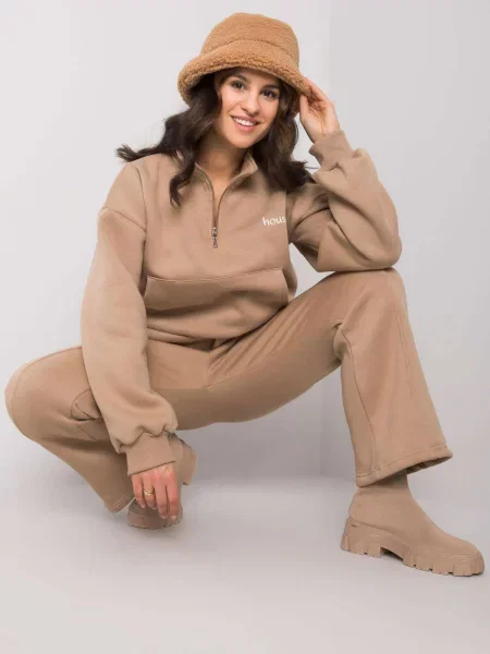 Komplet dresowy Ex Moda beżowy