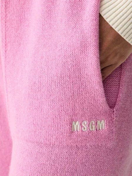 Шерстяные спортивные штаны Msgm