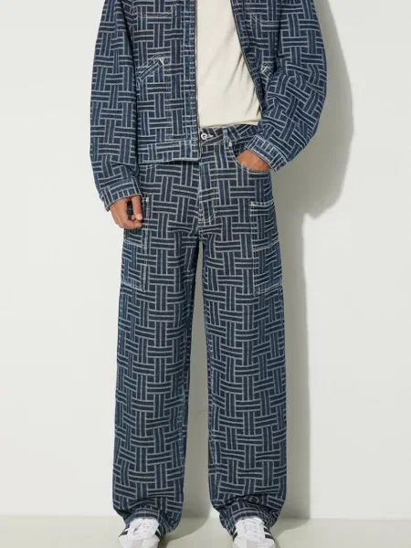 Kenzo jeansi Cargo Monkey Fit Jeans Weave barbati