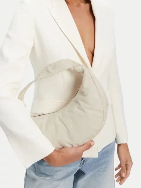 Calvin Klein Geantă Ckj Monogram Pinched Medium Shou Écru bej