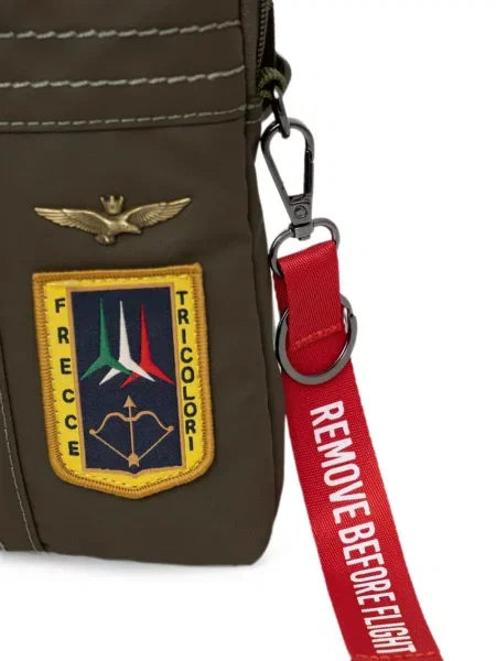 Чанта за през рамо Aeronautica Militare с апликация зелено