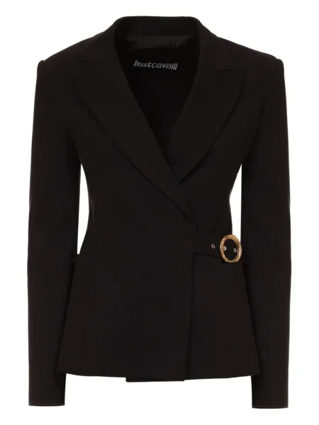 Kurtka Just Cavalli jednorzędowa czarna