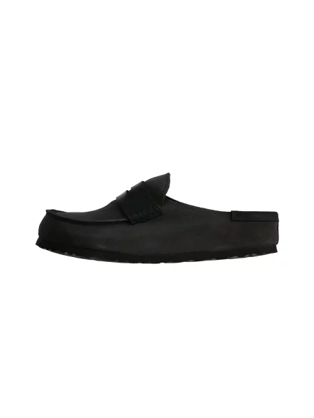 BIRKENSTOCK Saboți Naples Wrapped metalic gri