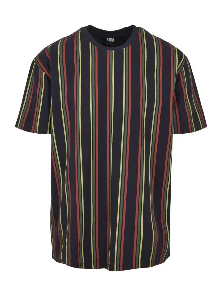 Urban Classics Tricou albastru închis / galben roșu